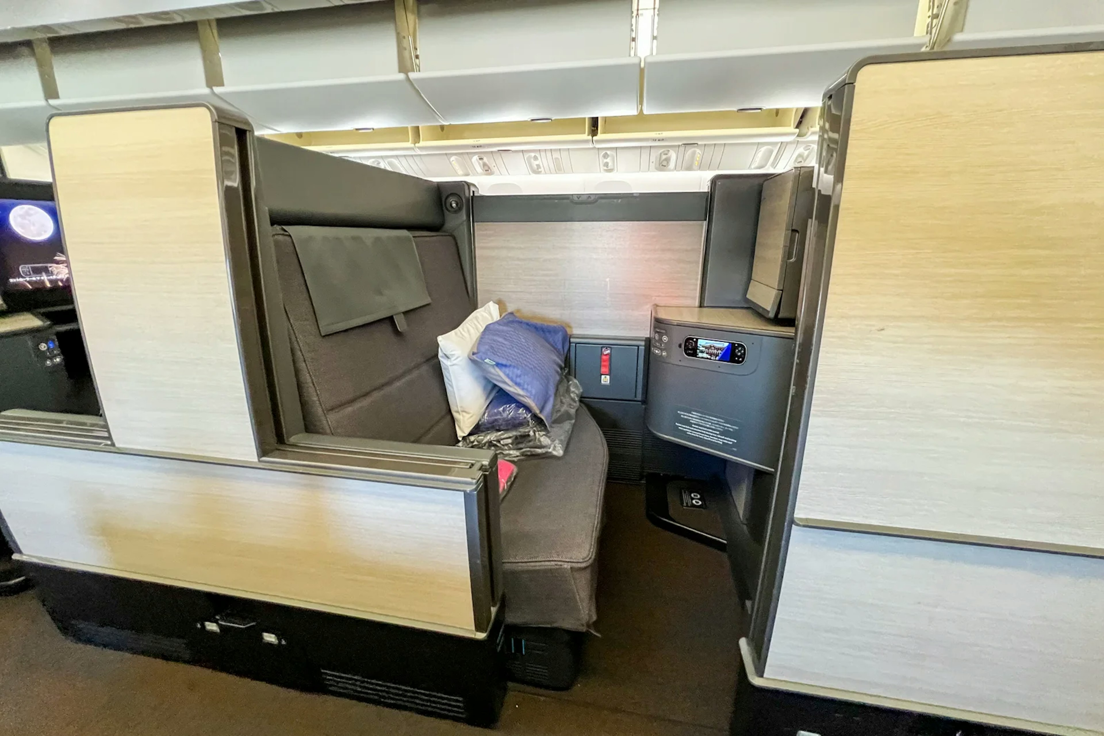 All Nippon Airways. You can fly to Japan in the airline’s esteemed “The Room” business class from just 90,000 miles round-trip.