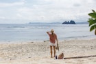 tourist beach bali indonesia