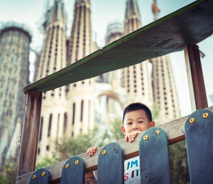A Chinese boy playing in the children play facilities in front of the Sagrada Fimiliar..The BasÃlica de la Sagrada FamÃlia also known as the Sagrada FamÃlia, is a large unfinished Roman Catholic minor basilica in Barcelona, Catalonia. Designed by Catalan architect Antoni Gaudà (1852–1926), his work on the building is part of a UNESCO World Heritage Site...Photo taken on 05/10/2019
A Chinese boy playing in the children play facilities in front of the Sagrada Fimiliar..The Basílica de la Sagrada Família also known as the Sagrada Família, is a large unfinished Roman Catholic minor basilica in Barcelona, Catalonia. Designed by Catalan architect Antoni Gaudí (1852–1926), his work on the building is part of a UNESCO World Heritage Site...Photo taken on 05/10/2019
1192653736
