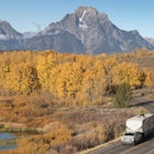 U.S. Highway 191, John D. Rockefeller Jr. Parkway, along Oxbow Bend of the Snake River in fall color, Grand Teton National Park Wyoming
1371575159