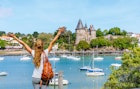 Tour tourism in France.- Pornic castle, beach and harbor- Loire-Atlantique,  Pays de la Loire
1500539944
pornic, tour tourism