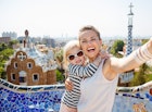Barcelona will show you how to remarkably spend holiday. Smiling mother and baby taking selfie at Park Guell
524163618
Travel, Tourism, Women, Females, Copy Space, City Life, Self Portrait Photography, Park Guell, Child, Smiling, Journey, Relaxation, Individuality, Famous Place, Architecture, Vacations, Urban Scene, Outdoors, Cheerful, Tourist, Mother, Parent, Family, Barcelona - Spain, Catalonia, Spain, Europe, Summer, Park - Man Made Space, Park-guell, Selfie