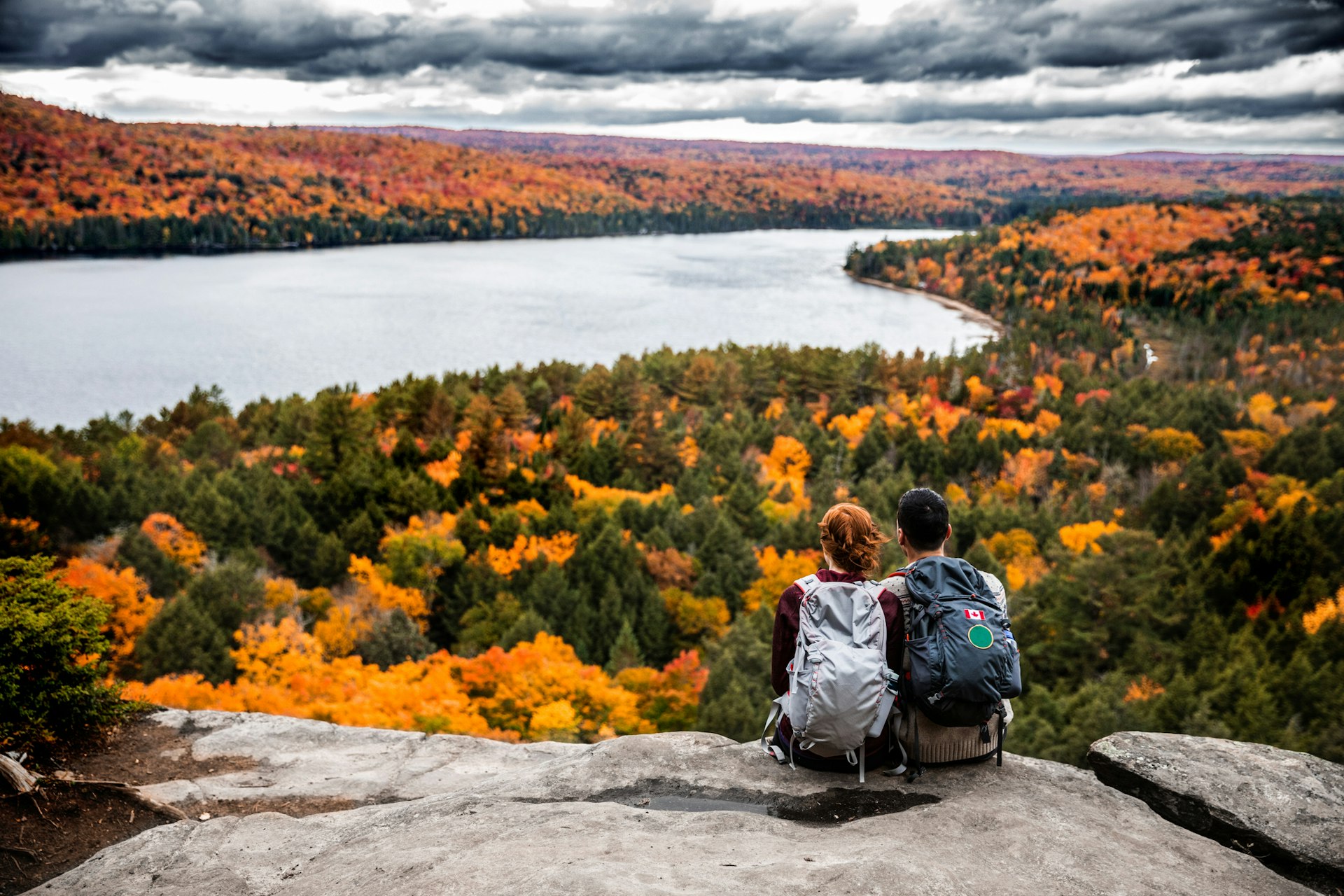 Taking in the view from Algonquin Park in Ontario, Canada