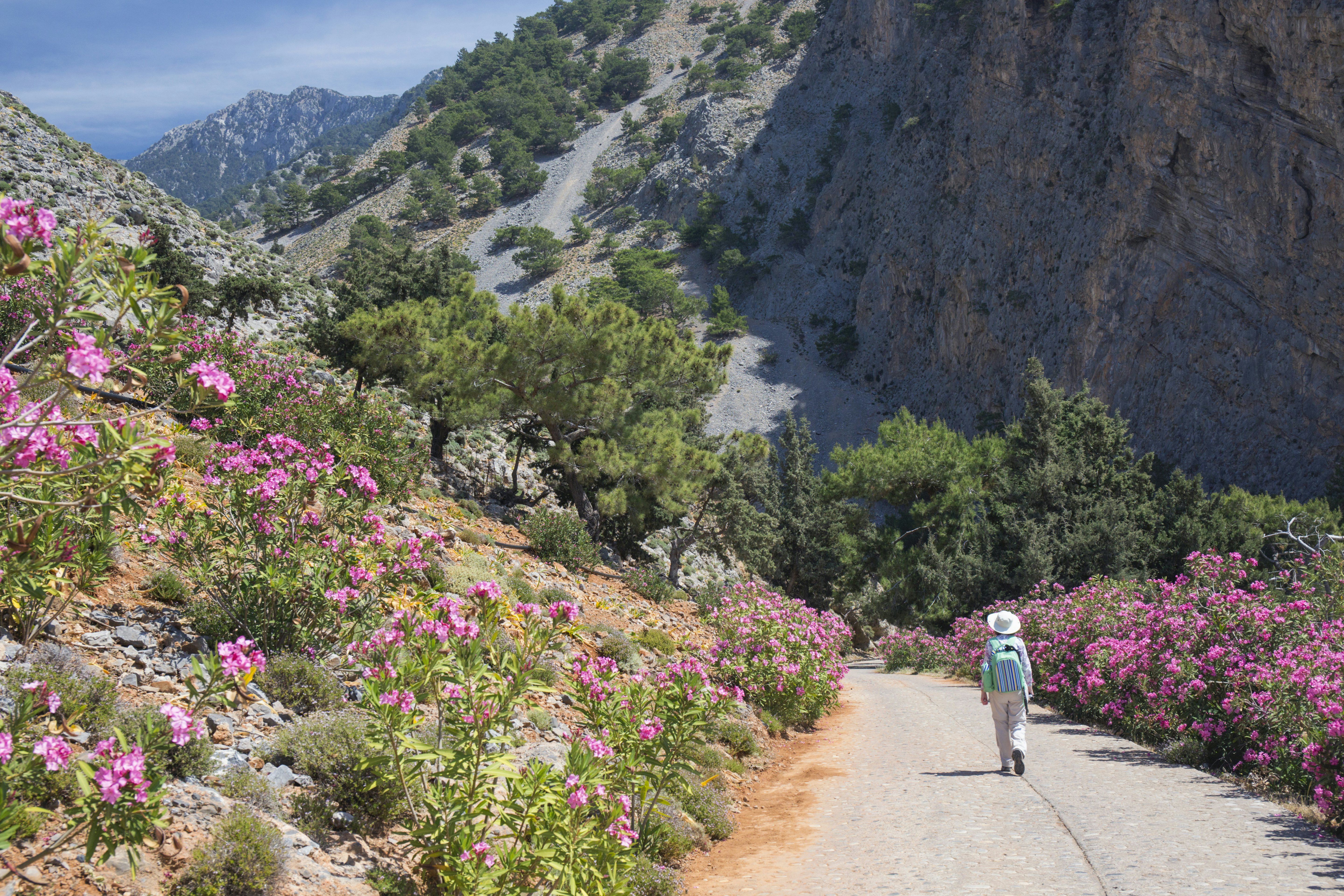 Hiking Samaria National Park in Crete, Greece