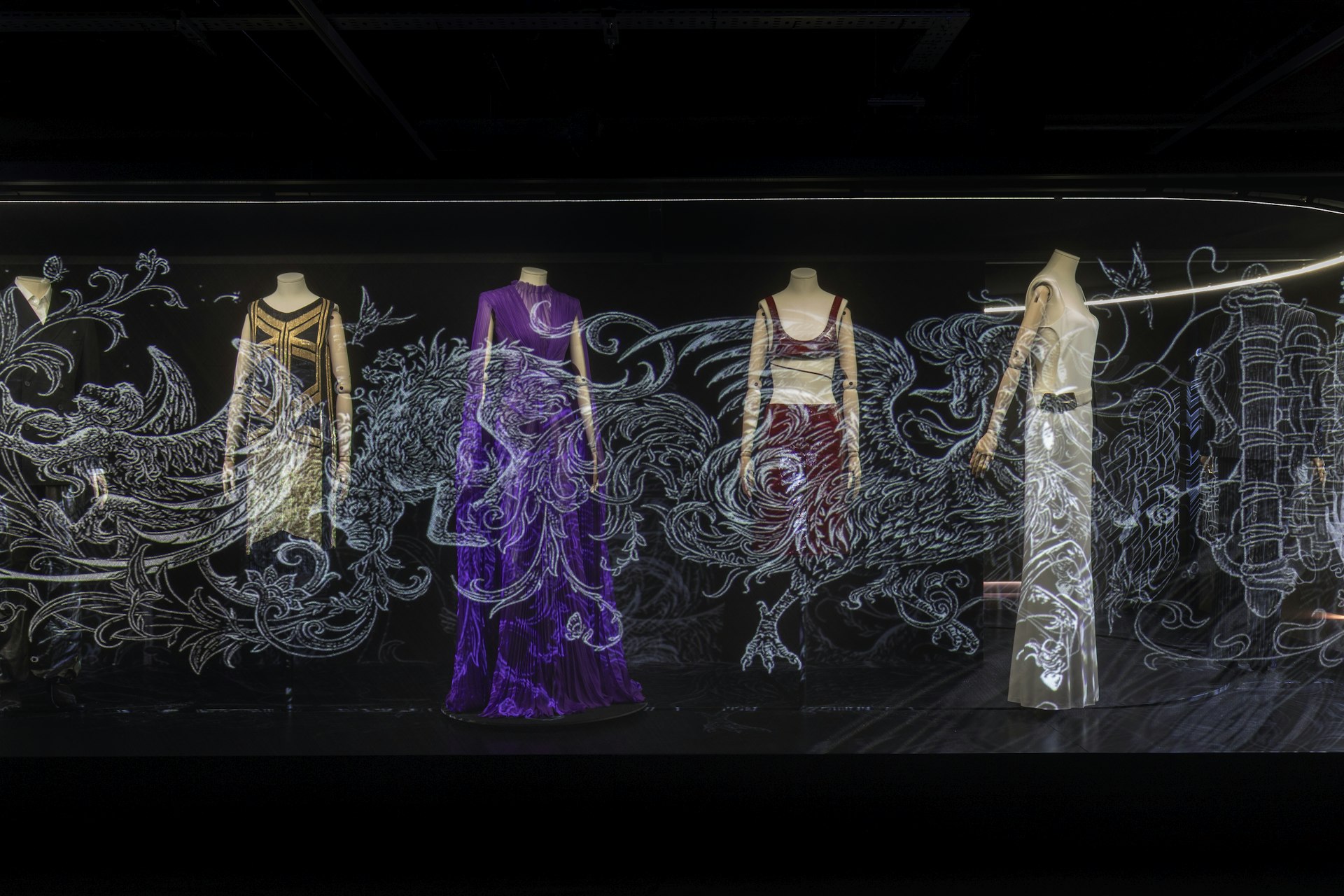 A display from the “Gucci Cosmos” exhibition