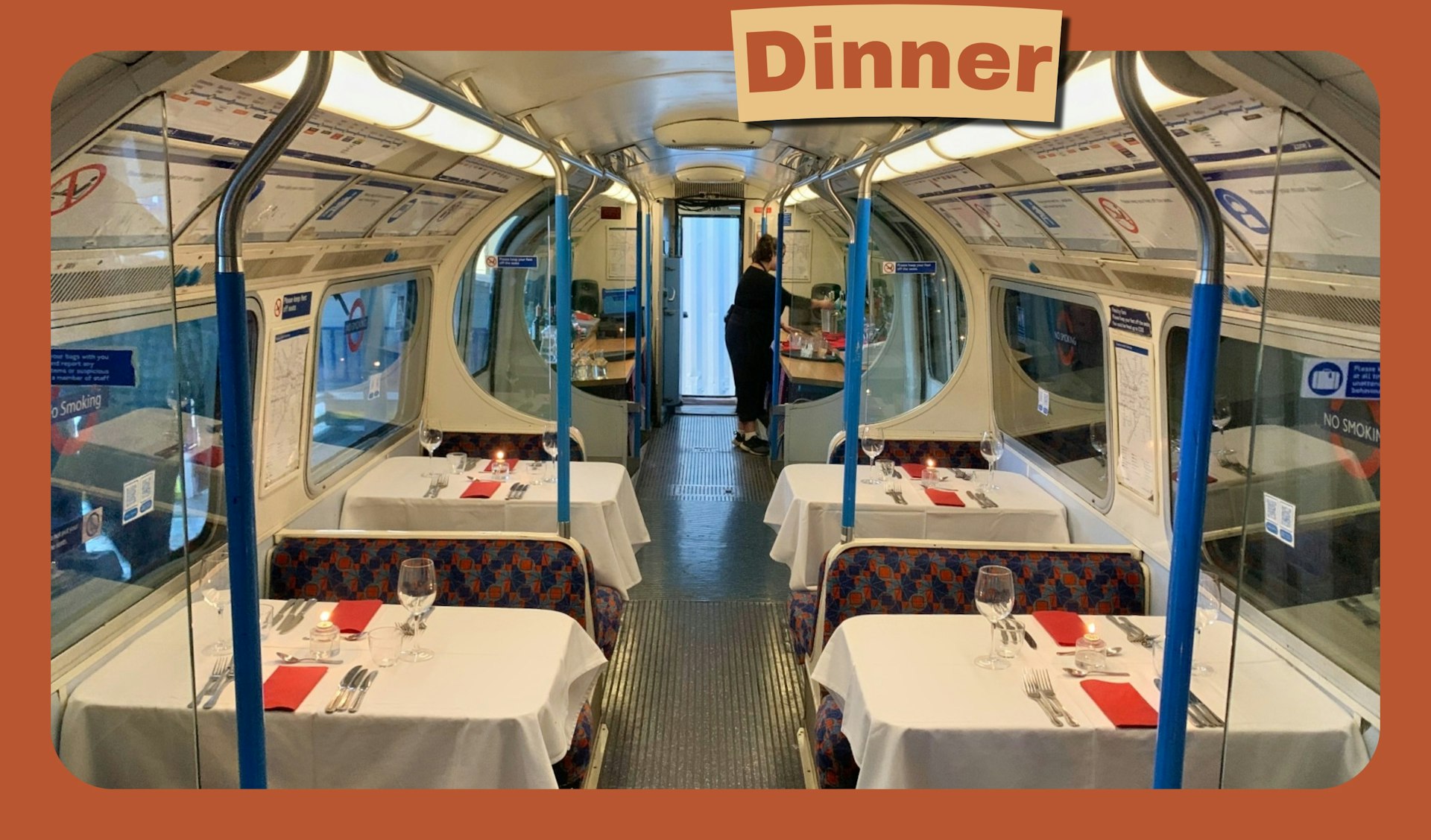 A disused London Tube is now a restaurant