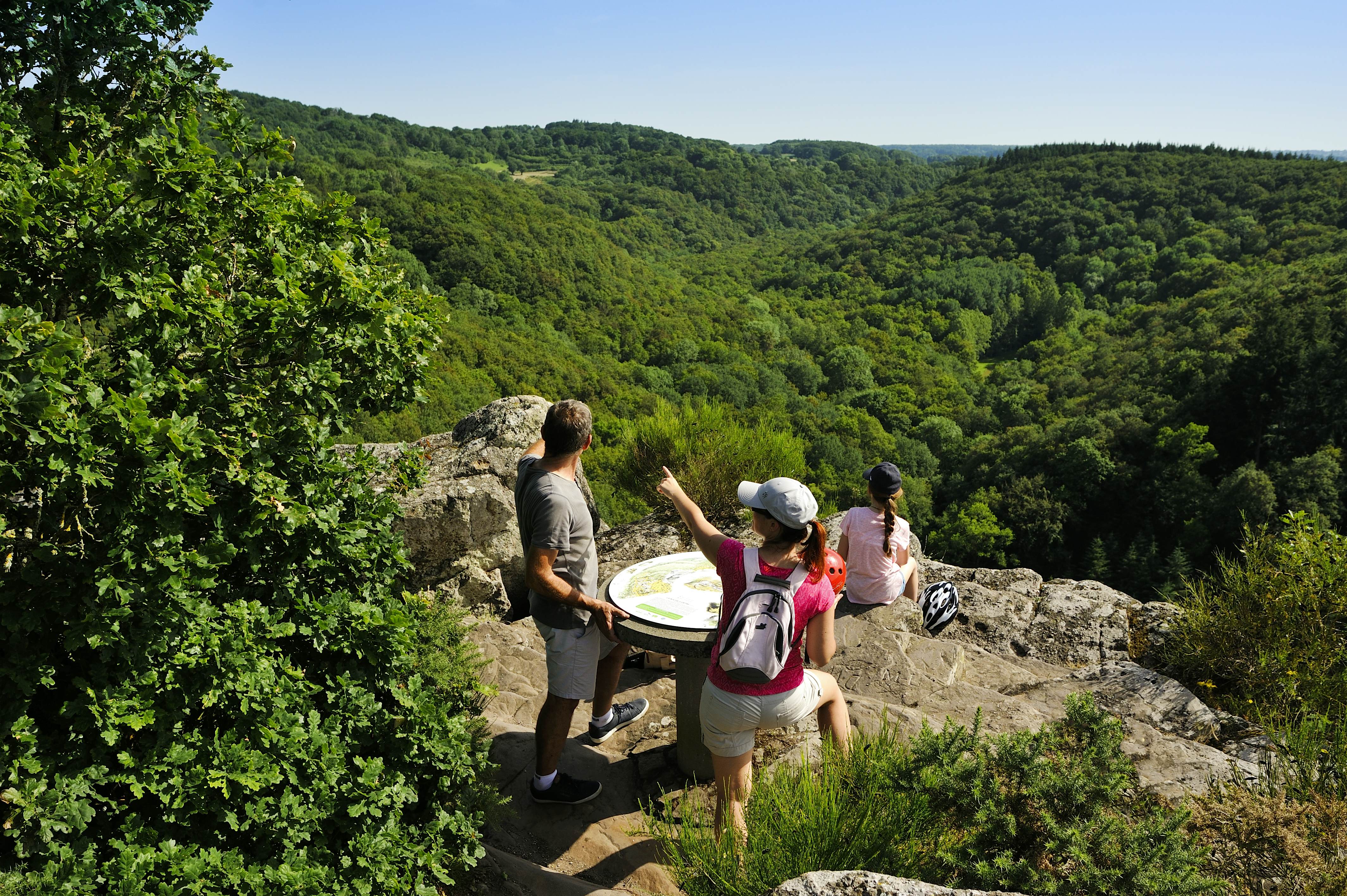 Panorama at Normandy's Rock of Oëtre