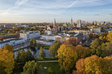 Panoramic view of the city of Lodz.
1362343401