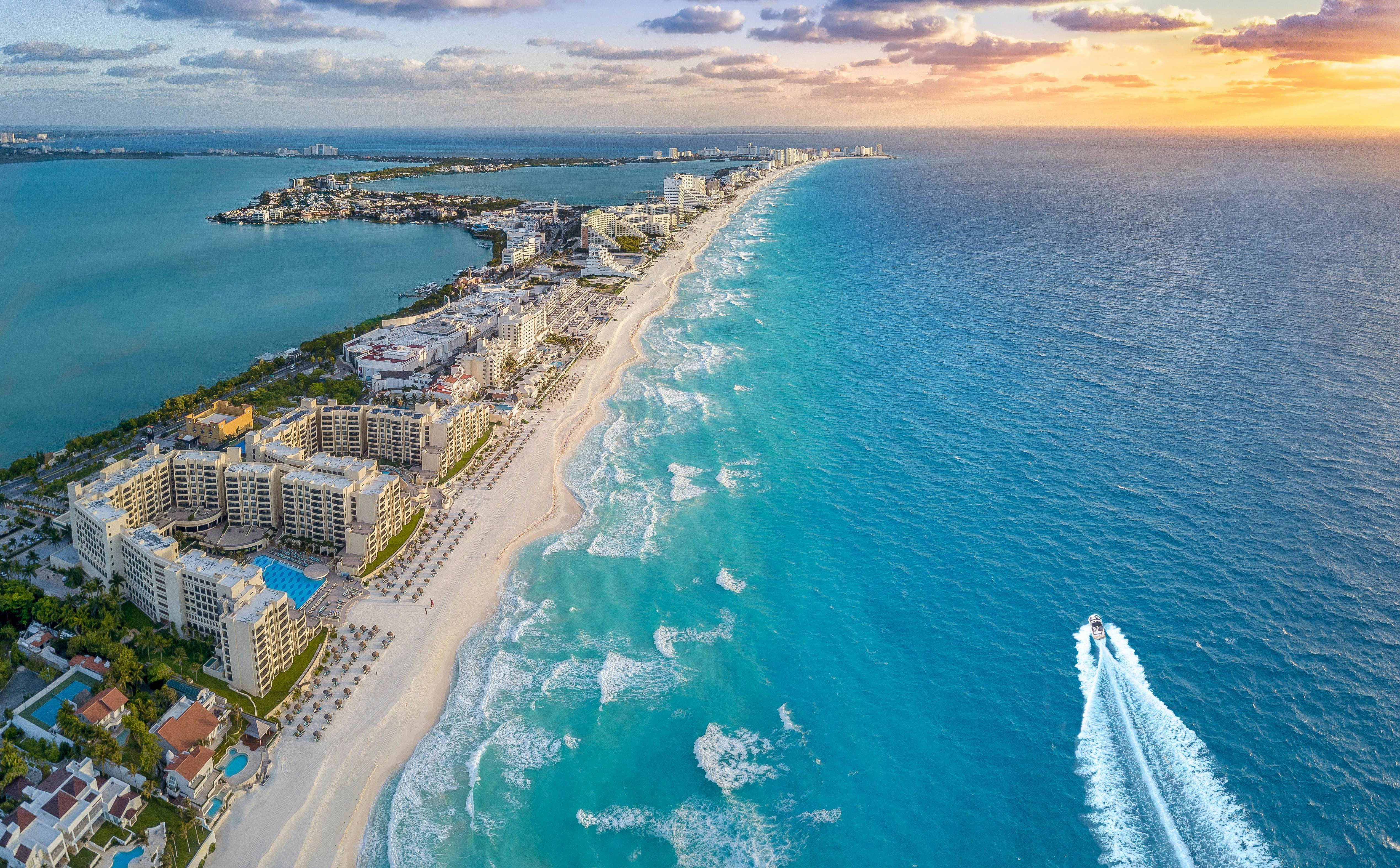Cancun coast with sun; Shutterstock ID 1063645616; full: 65050; gl: Online Editorial; netsuite: Cancun neighborhoods article; your: Bailey Freeman
1063645616
