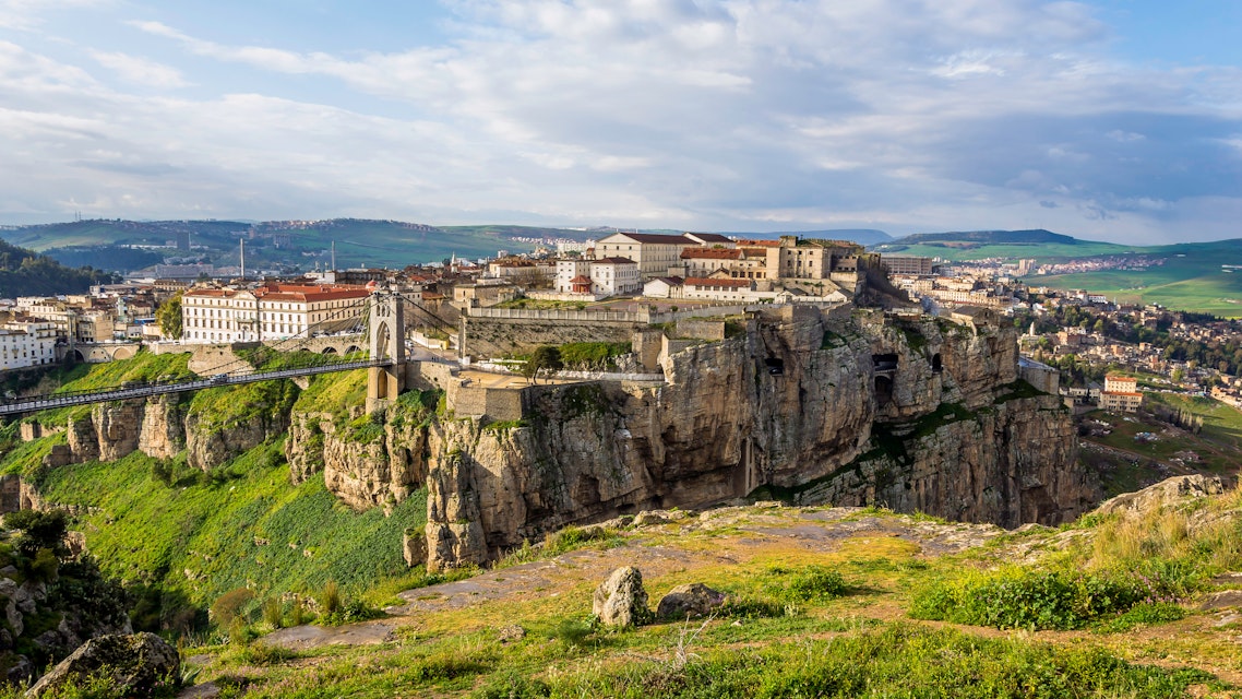 Constantine in Algeria is the capital of Constantine Province in northeastern Algeria - Constantine has numerous picturesque bridges connecting hills and valleys surrounding the city ; Shutterstock ID 1374108002; full: digital; gl: 65050; netsuite: poi; your: Barbara Di Castro
1374108002