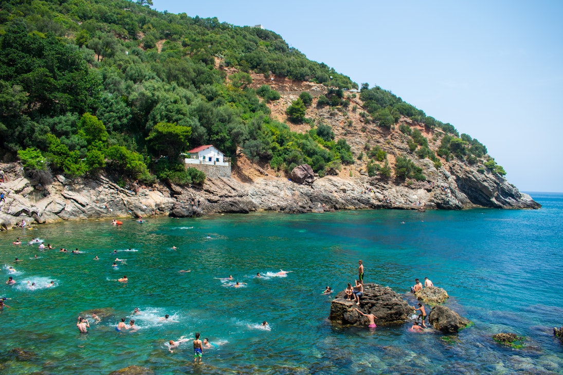 Bejaia, Algeria - 06/22/2019: people enjoying the beach in les Aiguades, Bejaia; Shutterstock ID 1435938740; full: digital; gl: 65050; netsuite: hub; your: Barbara Di Castro
1435938740