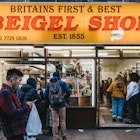 London, UK - December 29, 2019: Facade of Beigel Shop in Brick Lane, people walk in front, morion blur. The shop first opened in 1855 and sells fresh bagels 24 hours a day.; Shutterstock ID 1609429639; full: -; gl: -; netsuite: -; your: -
1609429639