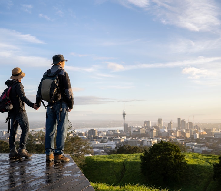 Couple standing on Mt Eden summit and watching sunrise over Auckland city. Selective focus on people in foreground. ; Shutterstock ID 2322182489; full: 65050; gl: Online Editorial; netsuite: TTTD in Auckland; your: Jennifer Carey
2322182489
Couple standing on Mt Eden summit and watching the sunrise over Auckland city.
