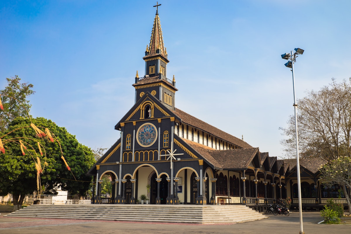 Kon Tum, Vietnam - Mar 28, 2016: Go (Wooden) Church in the city of Kon Tum in the Central Highlands of Vietnam is an ancient relic with unique wooden architecture of high aesthetic value; Shutterstock ID 416639983; full: Digital; gl: 65050; netsuite: poi; your: Barbara Di Castro
416639983