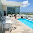 Punta Cana airport's Priority Pass lounge has a pool © Scott Mayerowitz / The Points Guy