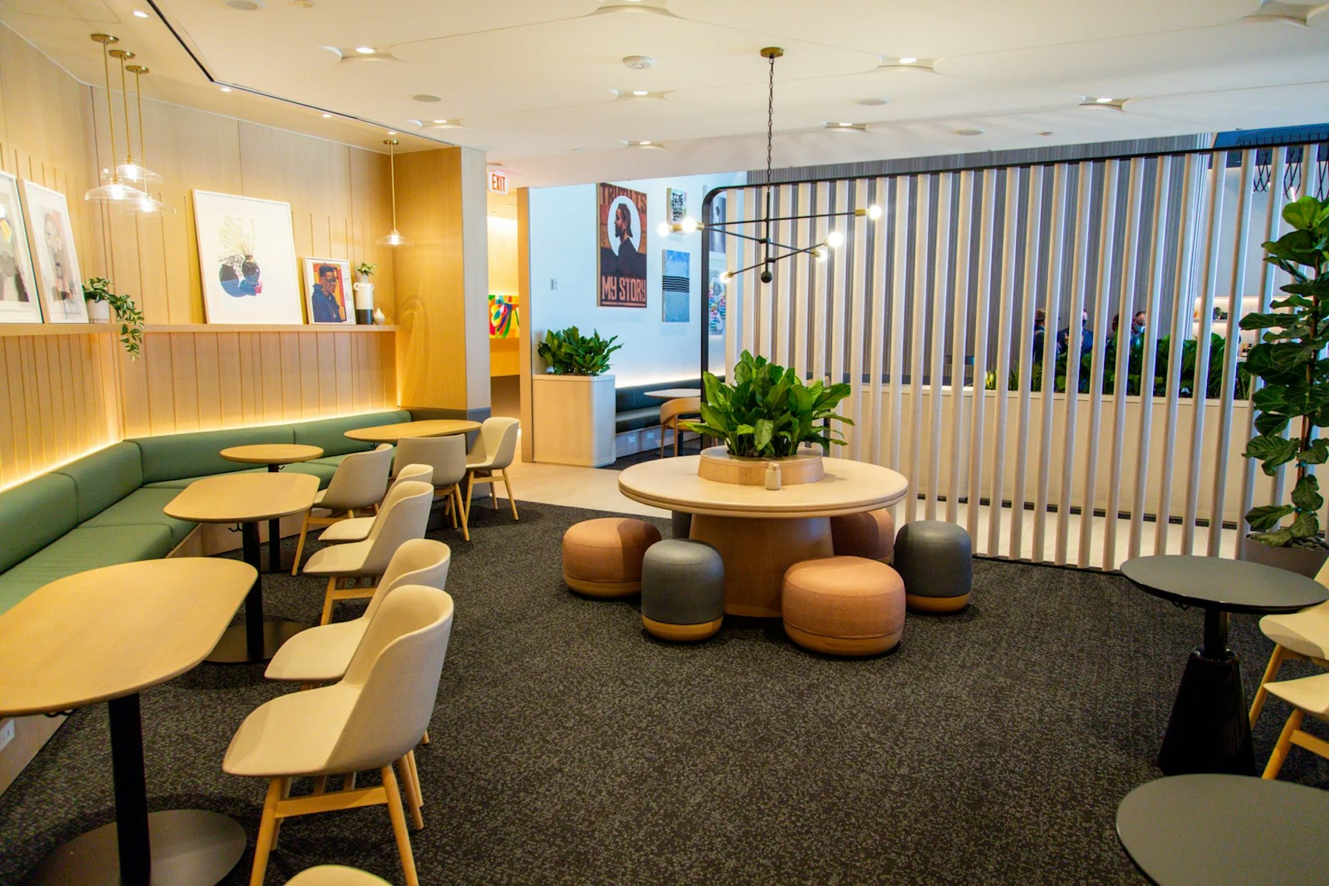 The Capital One Lounge in Dallas/Fort Worth International Airport