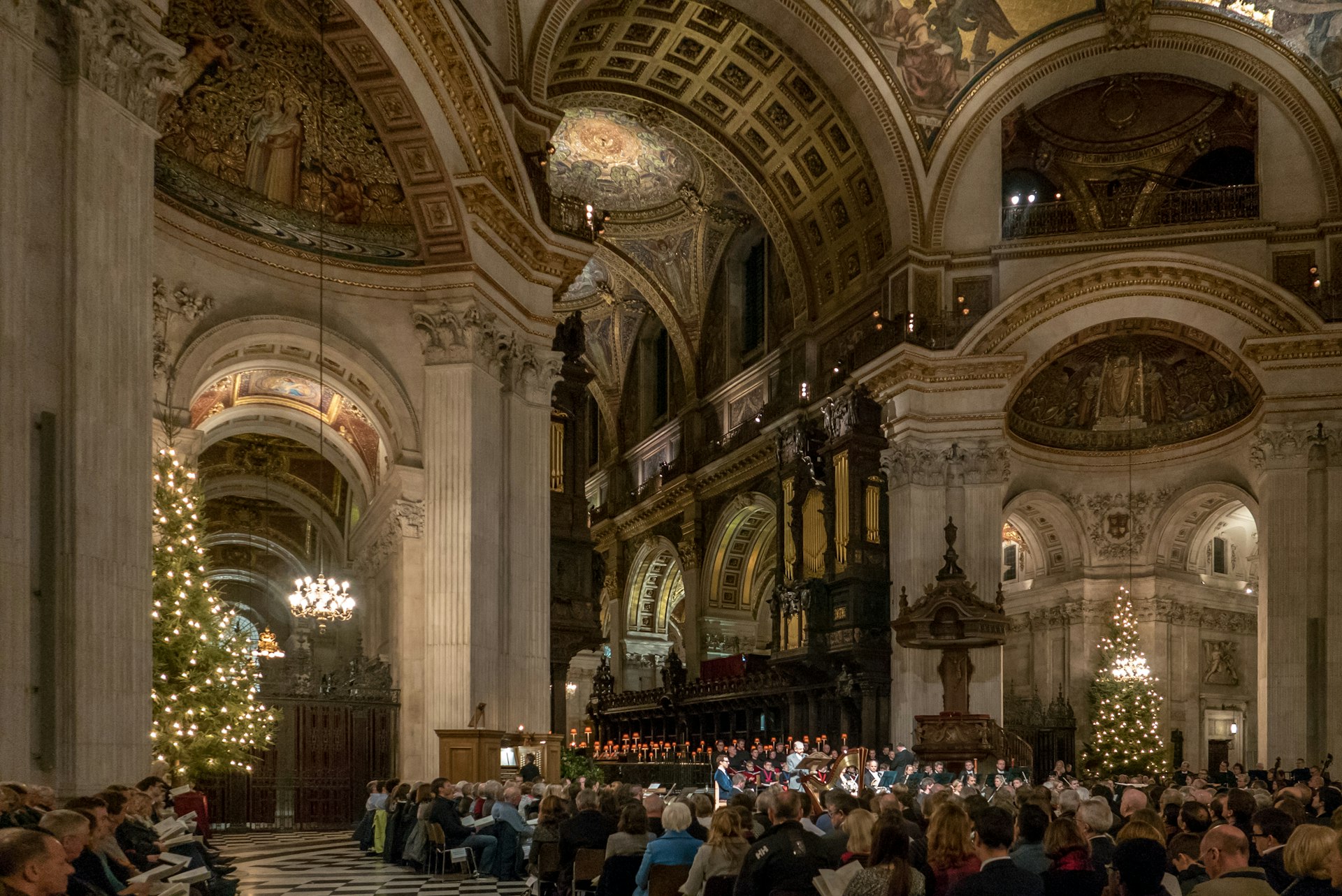 Advent carols at St Paul’s Cathedral, London, England, United Kingdom