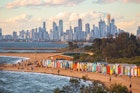 Brighton bathing boxes and Melbourne skyline
1131691816
melbourne - australia, australia, city, urban skyline, bay of water, skyscraper, water, sea, cityscape, travel, modern, building exterior, travel destinations, architecture, famous place, beach, copy space, backgrounds, brighton - melbourne, beach hut, summer, color image, high angle view, horizontal, capital cities, incidental people, dusk, city life, sky