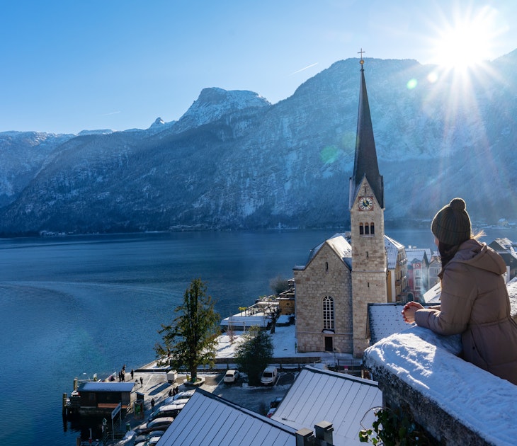 beautiful cityscape of the special city Hallstatt in Austria Salzkammergut snowy winter mountains and lake with tourist woman
1454324863
beautiful, woman, view point, mountains, see, popular, alpine, landscape, hallstatter, lakeside, landmark
