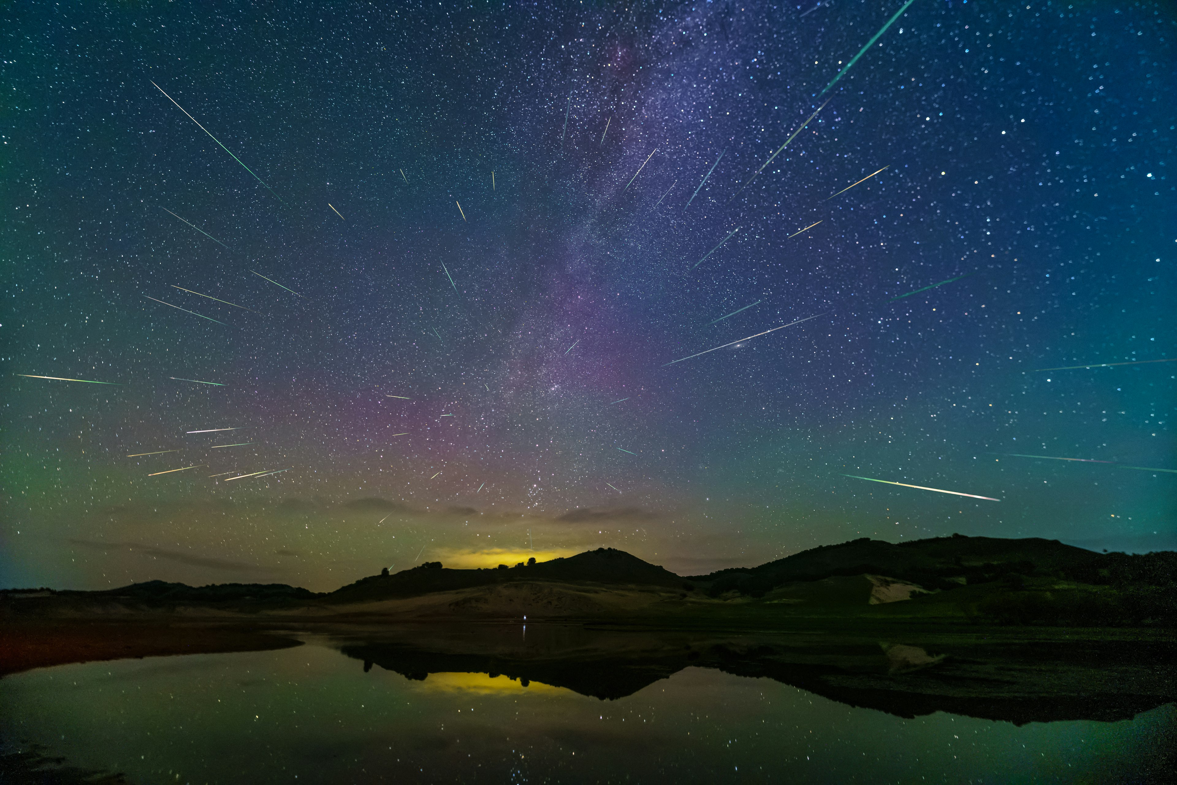 The Perseid meteor shower as seen from Chifeng, Inner Mongolia, China