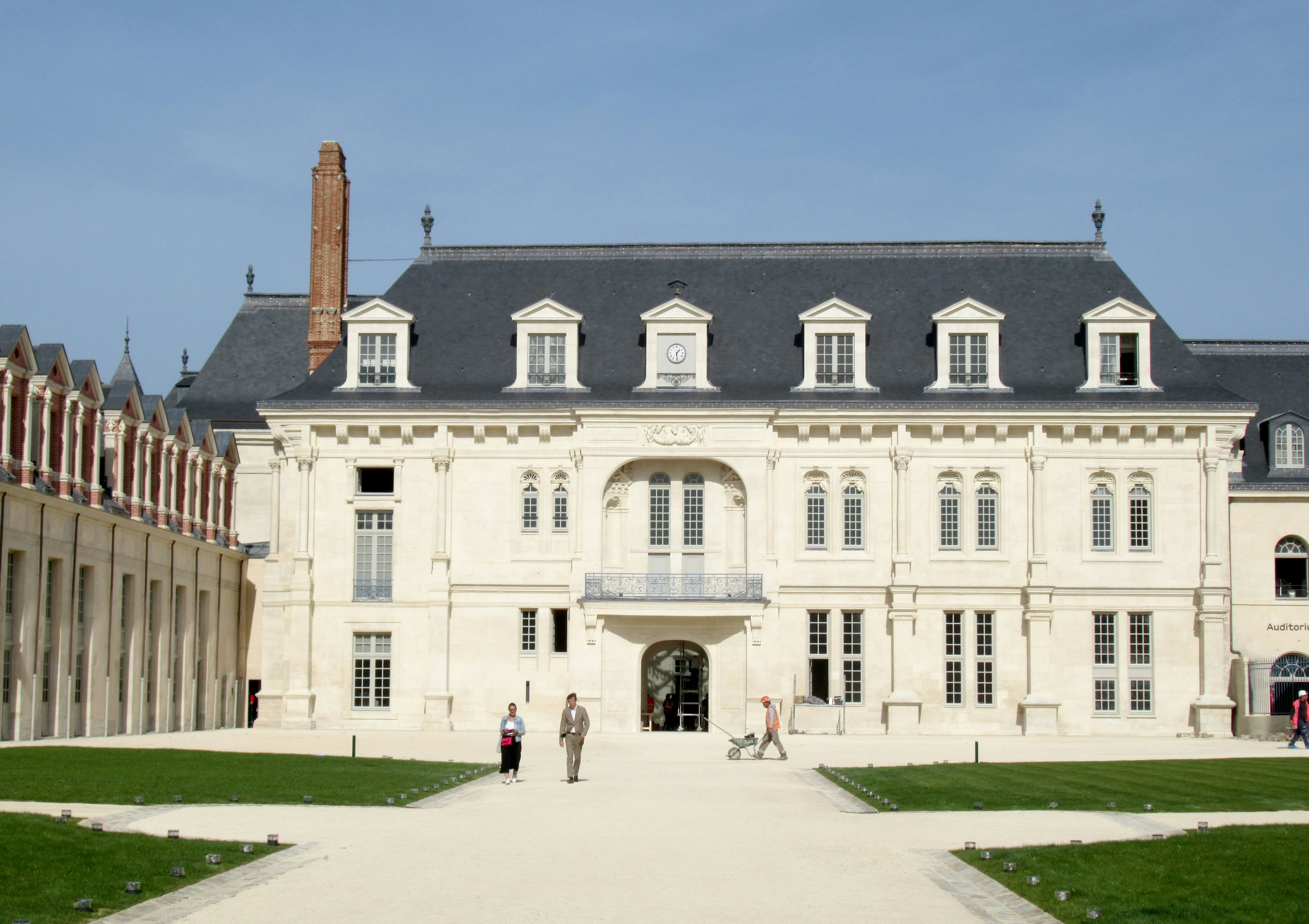 The entrance of Cité Internationale de la Langue Française, located in the castle of Villers-Cotterets