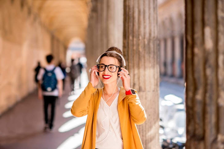 Portrait of a young female student dressed casually in the famous arched galleries in Bologna city in Italy. Bologna is student city and home to the oldest university in the world
590618026
Beautiful, Coffee Break, Student, Arcade, Girls, Teenage Girls, Women, Females, Pedestrian Walkway, Colonnade, Bologna, Cute, Music, Headphones, Art Museum, Young Adult, Adult, Listening, Fun, Caucasian Ethnicity, Arch, One Person, History, Enjoyment, Yellow, Old, Italian Culture, Education, Architecture, Urban Scene, Cheerful, People, Italy, Europe, Architectural Column, Corridor, Campus, University, Footpath, City, Eyeglasses, Sweater, Casual Clothing, Classic