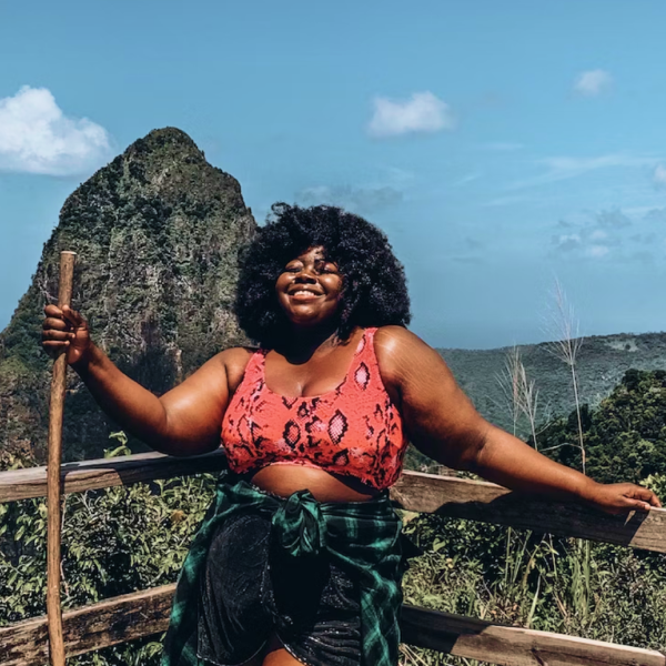 Writer Stephanie Yeboah basks in the glow of St Lucia