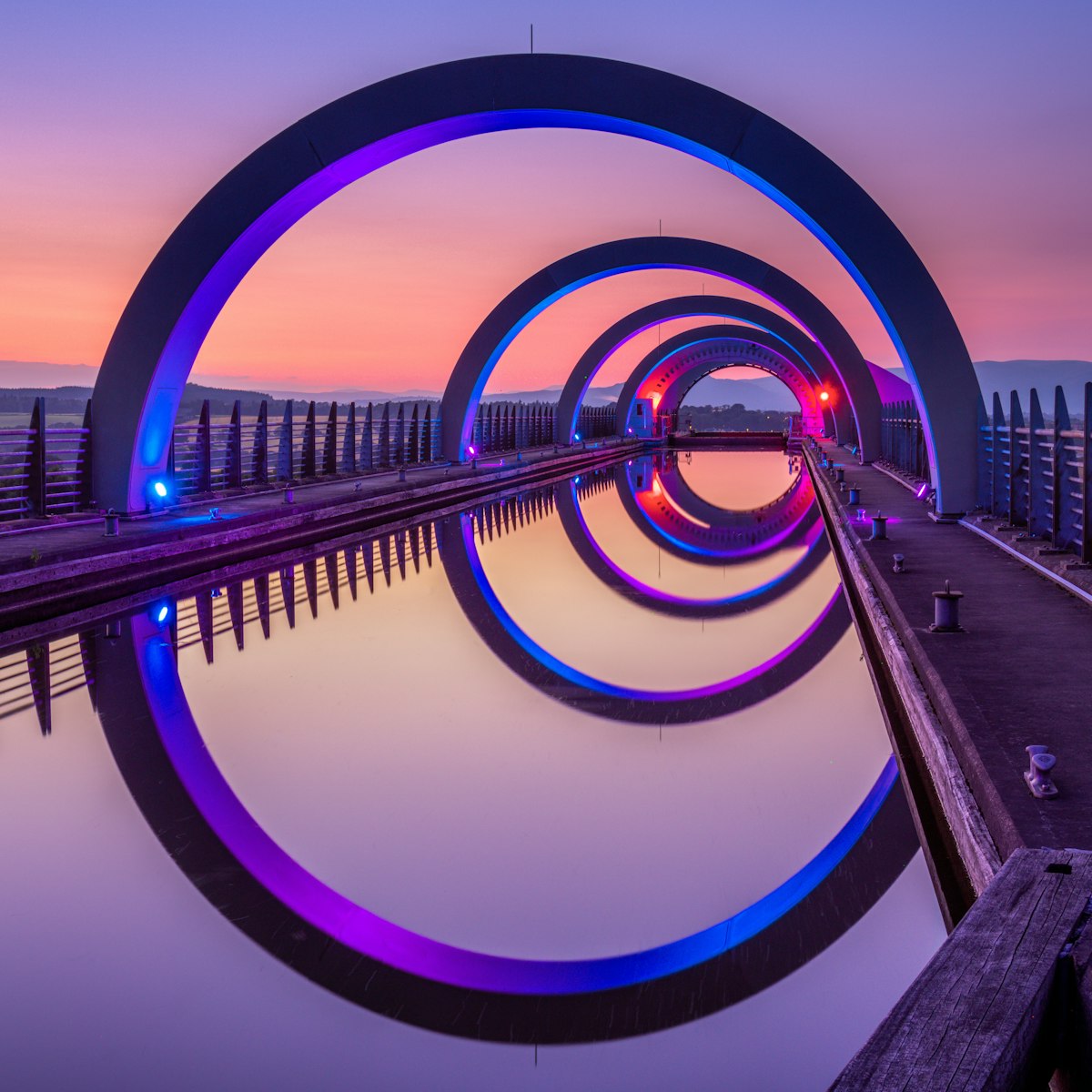 Reflections of The Falkirk Wheel at night
1366835562
boat, calm, circles, colourful, famous, forth and clyde canal, imaginative, innovative, landmark, mechanism, nobody, outdoor, reflections, rotating, scenic, tranquil, unique, waterway