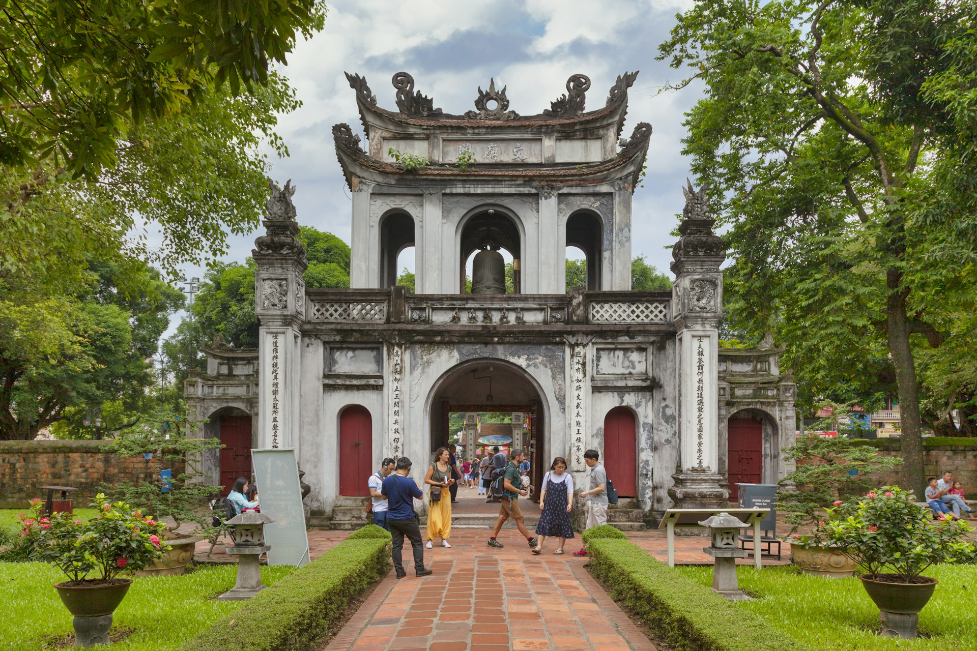 Gate of the Confucius Temple of Literature, Hanoi Vietnam