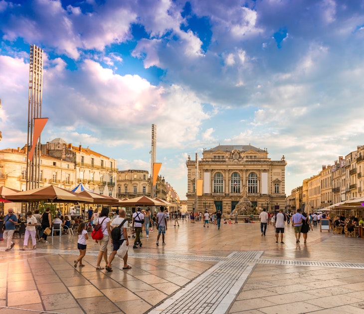 July 25, 2016: Theater of the Place de la Comédie, the most important square in Montpellier, France; Shutterstock ID 1068936569; full: 65050; gl: Online editorial; netsuite: Montpellier best things to do; your: Claire Naylor
1068936569