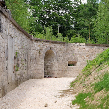 fortified stone wall and rampart in 19th century fortress of Ulm, Germany; Shutterstock ID 1112413670; full: digital; gl: 65050; netsuite: poi; your: Barbara Di Castro
1112413670