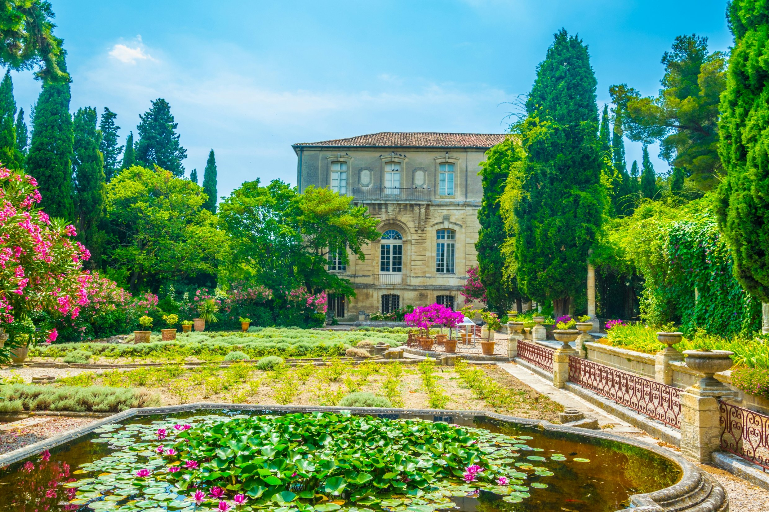 ARLES, FRANCE, JUNE 21, 2017: View of a garden inside of the Fort Saint Andre in Villenueve les Avignon, France
1218949591