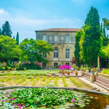 ARLES, FRANCE, JUNE 21, 2017: View of a garden inside of the Fort Saint Andre in Villenueve les Avignon, France
1218949591