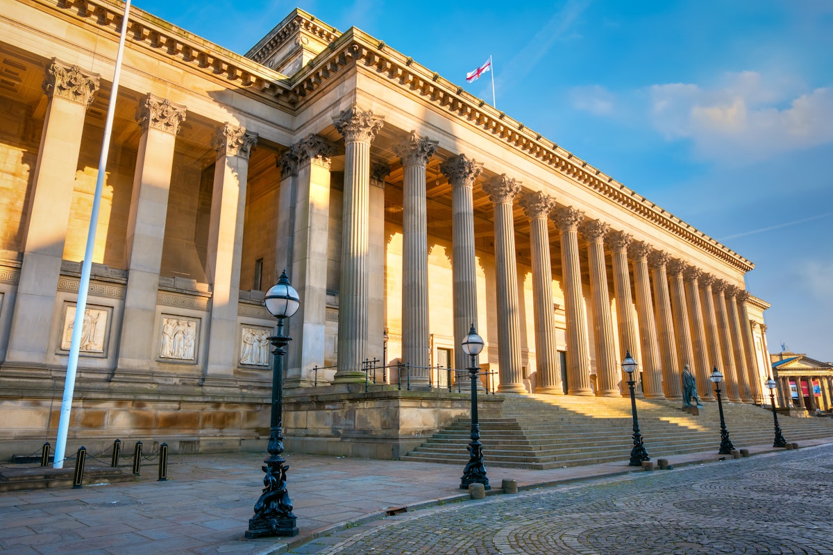 Liverpool, UK - May 17 2018: St George's Hall designed by Harvey Lonsdale Elmes, contains concert halls and law courts,  opened in 1854 and it's on the list of National Heritage List for England; Shutterstock ID 1384344167; full: digital; gl: 65050; netsuite: poi; your: Barbara Di Castro
1384344167