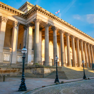 Liverpool, UK - May 17 2018: St George's Hall designed by Harvey Lonsdale Elmes, contains concert halls and law courts, opened in 1854 and it's on the list of National Heritage List for England; Shutterstock ID 1384344167; full: digital; gl: 65050; netsuite: poi; your: Barbara Di Castro
1384344167