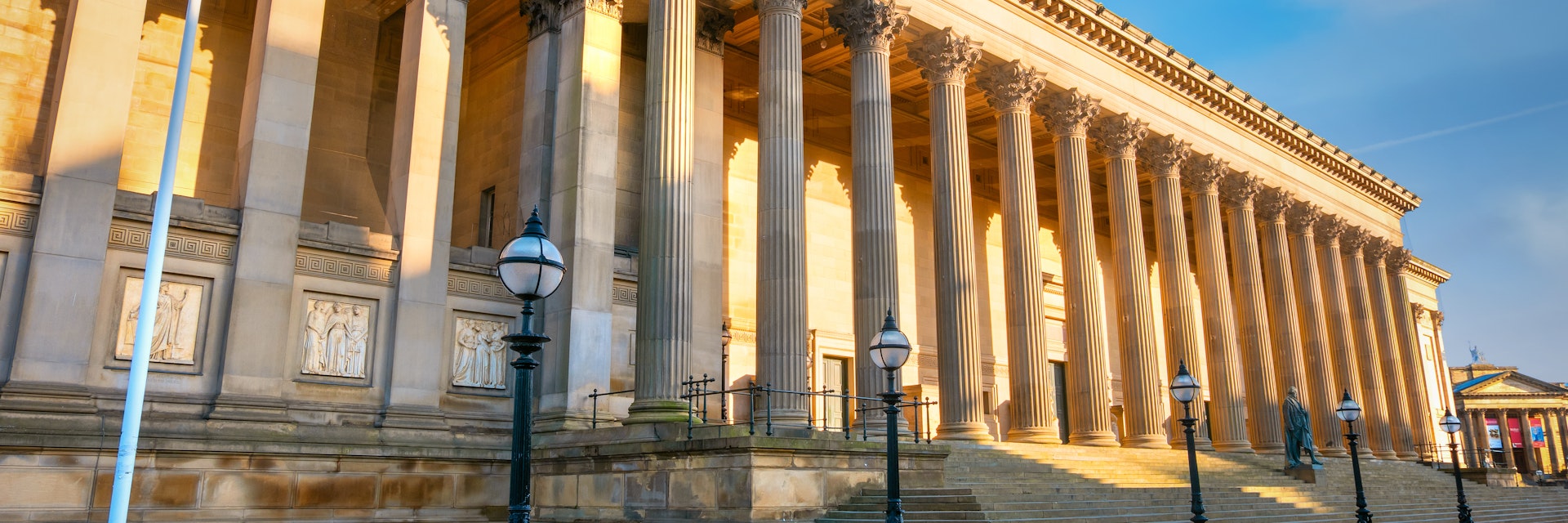 Liverpool, UK - May 17 2018: St George's Hall designed by Harvey Lonsdale Elmes, contains concert halls and law courts,  opened in 1854 and it's on the list of National Heritage List for England; Shutterstock ID 1384344167; full: digital; gl: 65050; netsuite: poi; your: Barbara Di Castro
1384344167