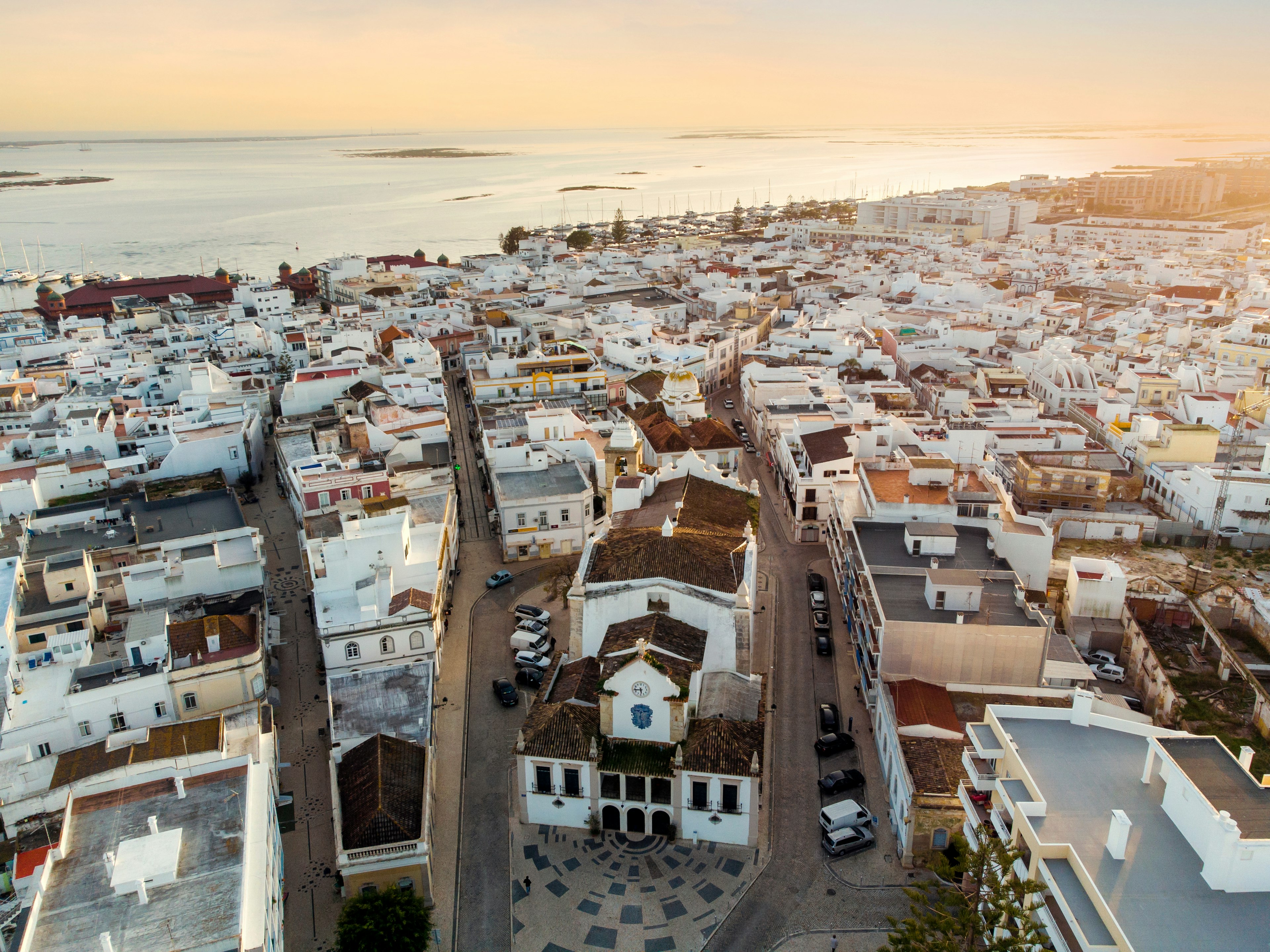 Aerial view of ã, the Algarve, Portugal