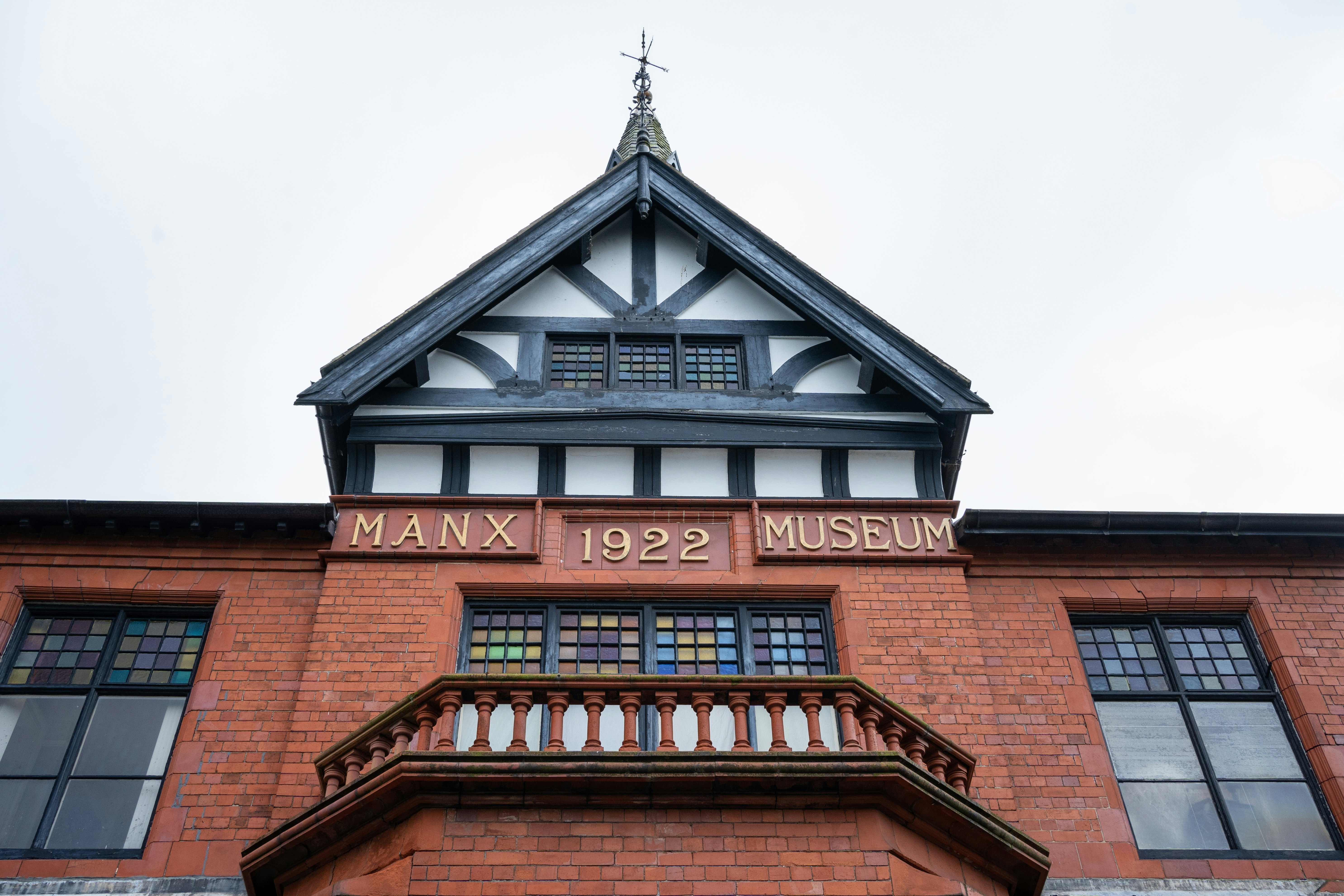 Douglas, Isle of Man - 31 March 2023: triangular pediment above the entrance to the manx museum ; Shutterstock ID 2319825569; full: digital; gl: 65050; netsuite: poi; your: Barbara Di Castro
2319825569