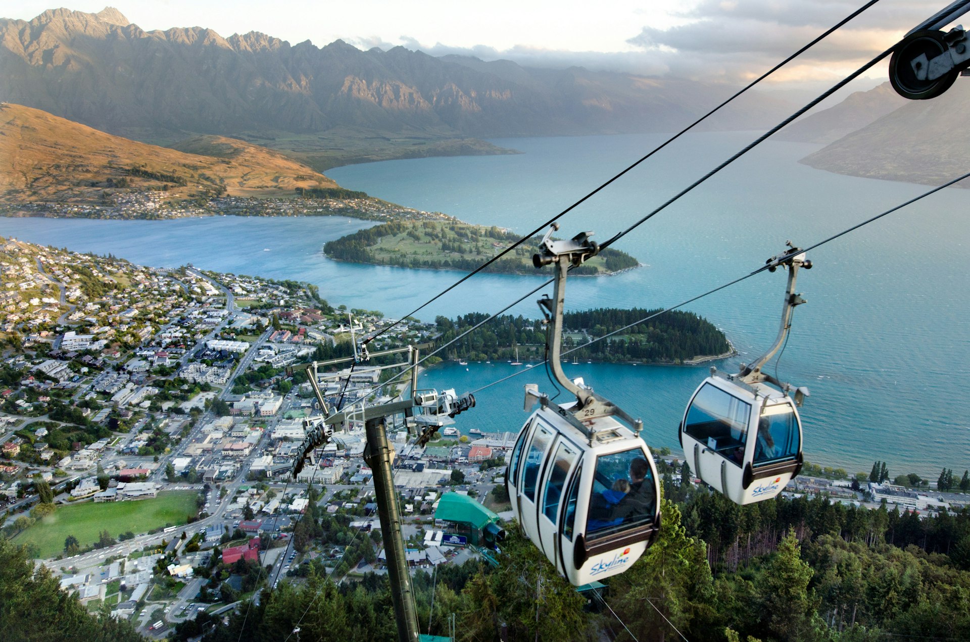 Queenstown Skyline Gondola, the steepest cable car lift in the Southern Hemisphere