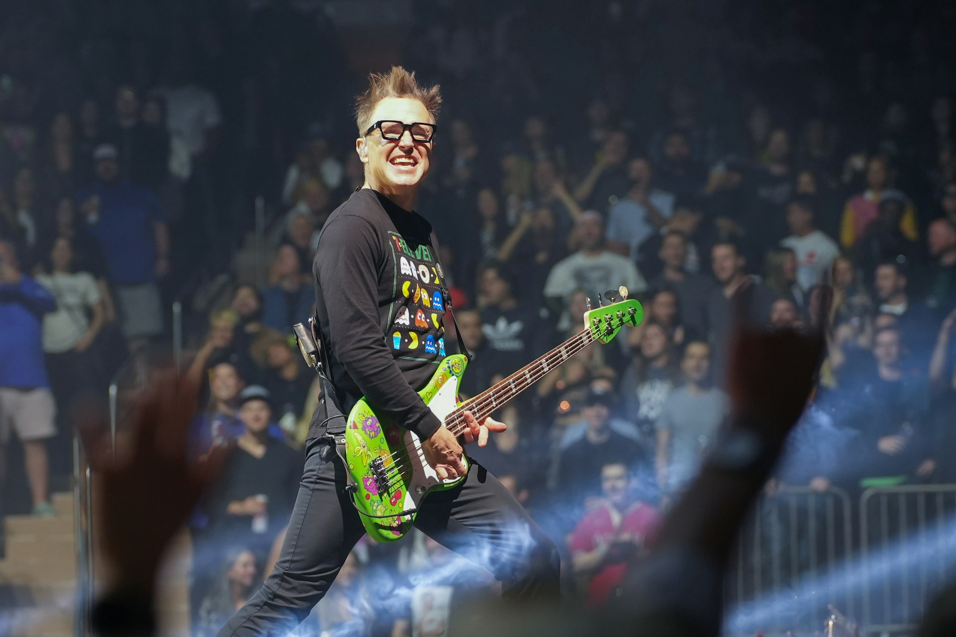 Mark Hoppus of Blink-182 performs onstage at Madison Square Garden, New York City, USA