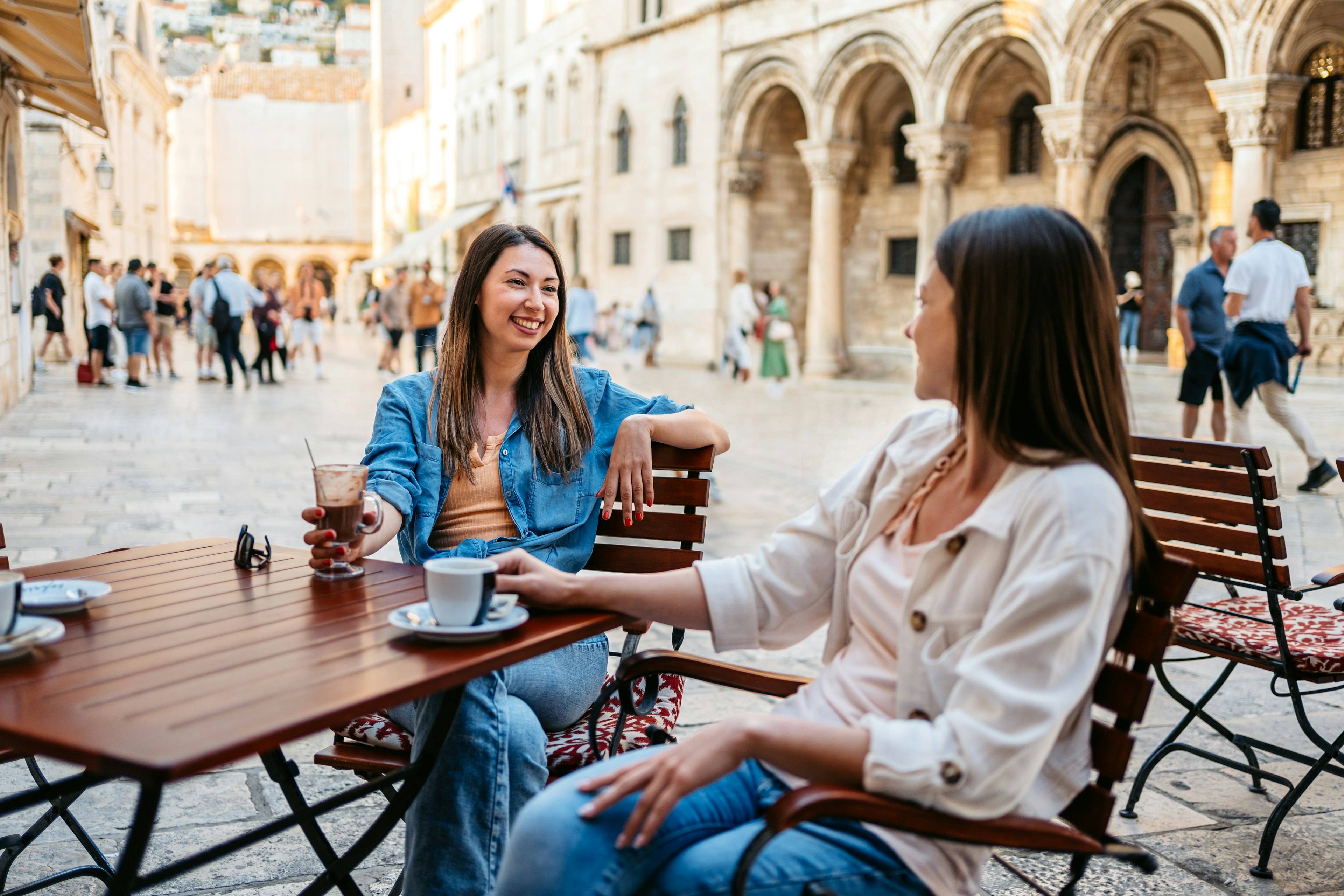 Taking a break in Dubrovnik, Croatia