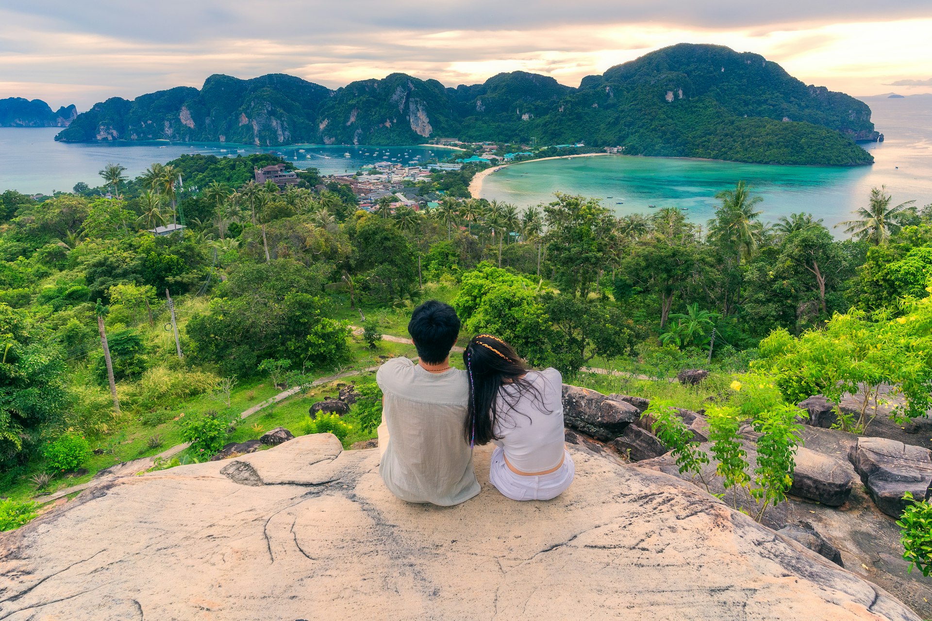 Looking out over Phi Phi Island; Krabi, Thailand