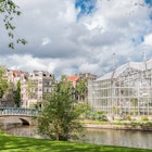 De Hortus, botanical garden, bridge, cloud, de Plantage, nature, tree, Grass, Outdoors, Plant