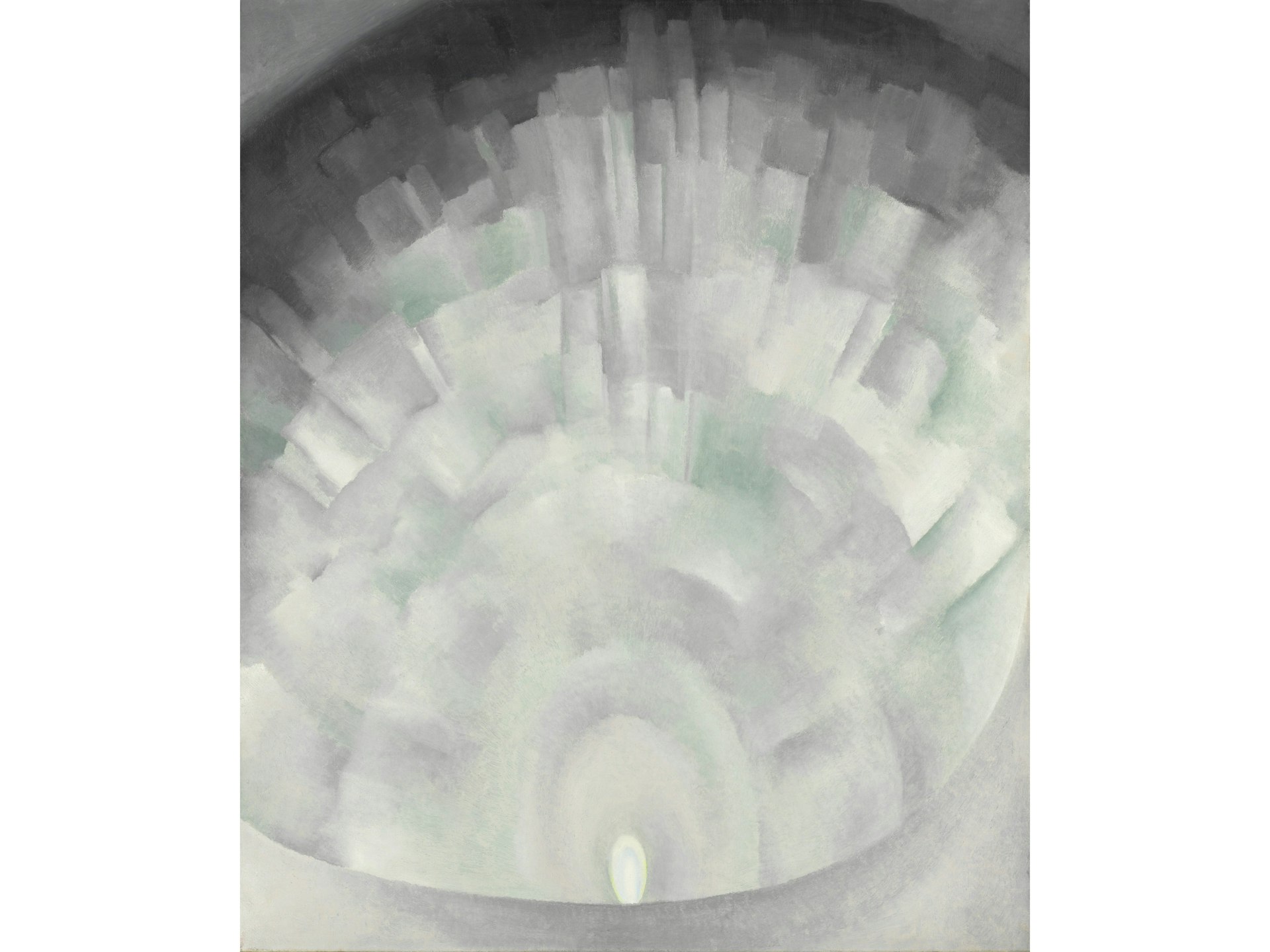 Georgia O’Keeffe's work “Ballet Skirt or Electric Light (from the White Rose Motif)” (1927)
