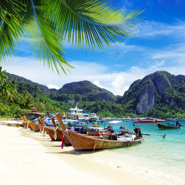 Long boats in Thailand