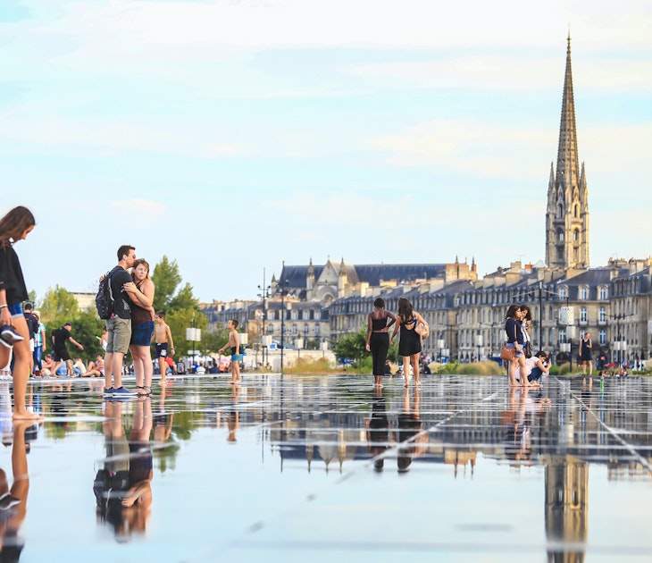 BORDEAUX, FRANCE - 3 september, 2016 : Bordeaux water mirror full of people in one of the hotest summer day, having fun in the water, the pool is the largest water mirror in the world with 3450 sq.m.; Shutterstock ID 478176790; purchase_order: 65050; job: ; client: ; other: Bordeaux best time to visit
478176790