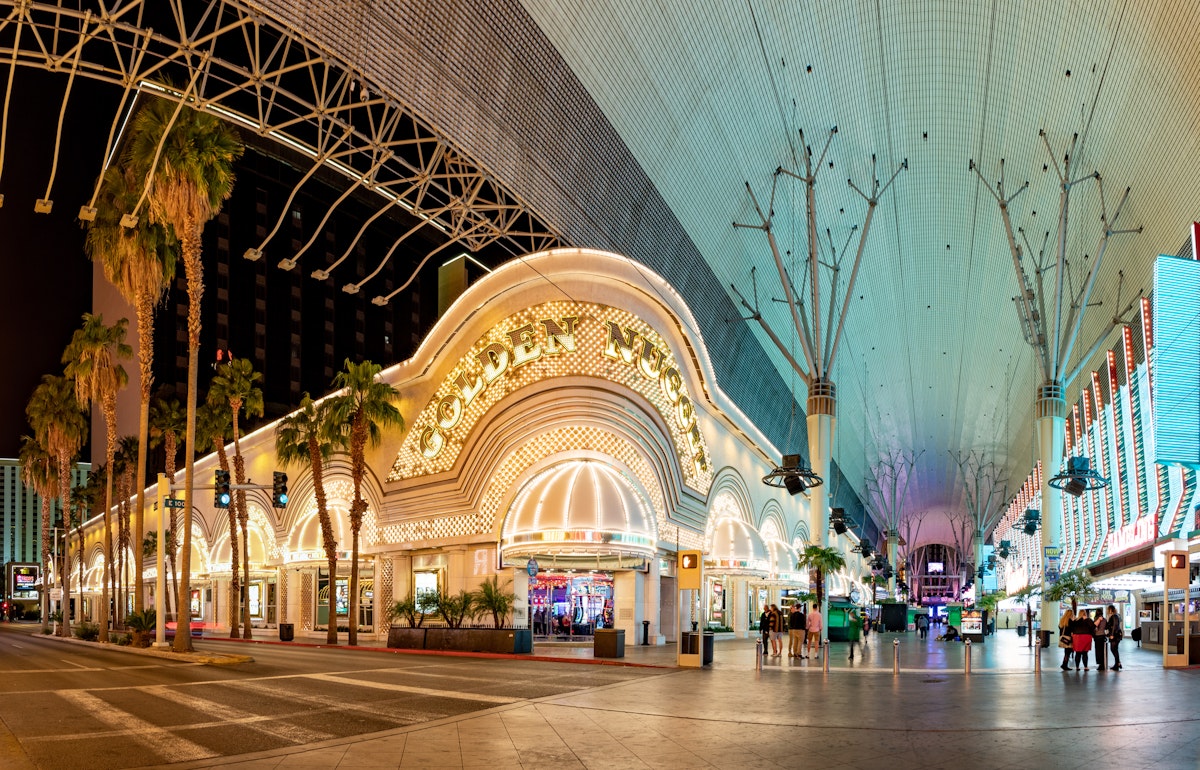 Las Vegas, USA - March 11, 2019: casino golden Nugget by night in Fremont street in Las Vegas, USA.
1363548812