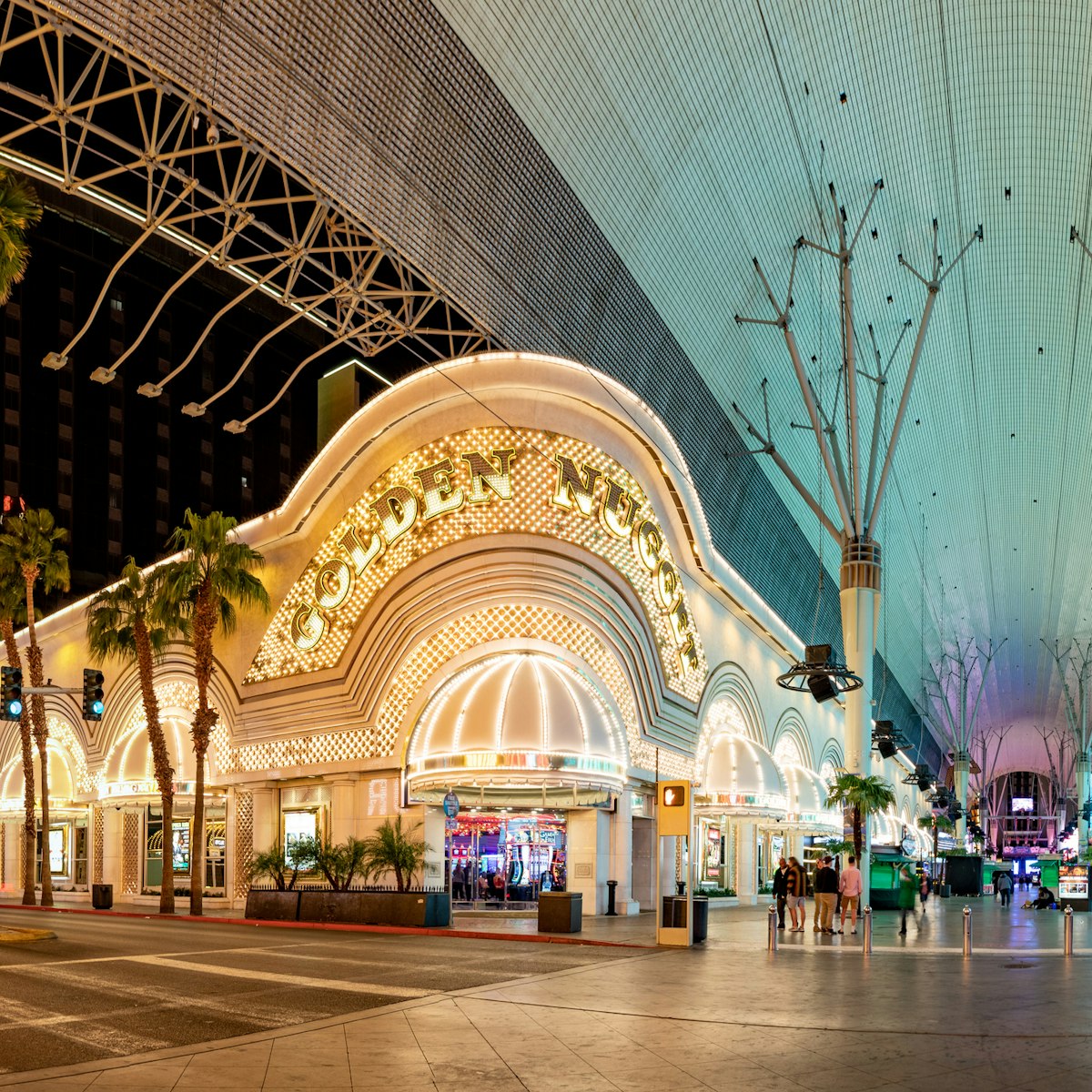 Las Vegas, USA - March 11, 2019: casino golden Nugget by night in Fremont street in Las Vegas, USA.
1363548812