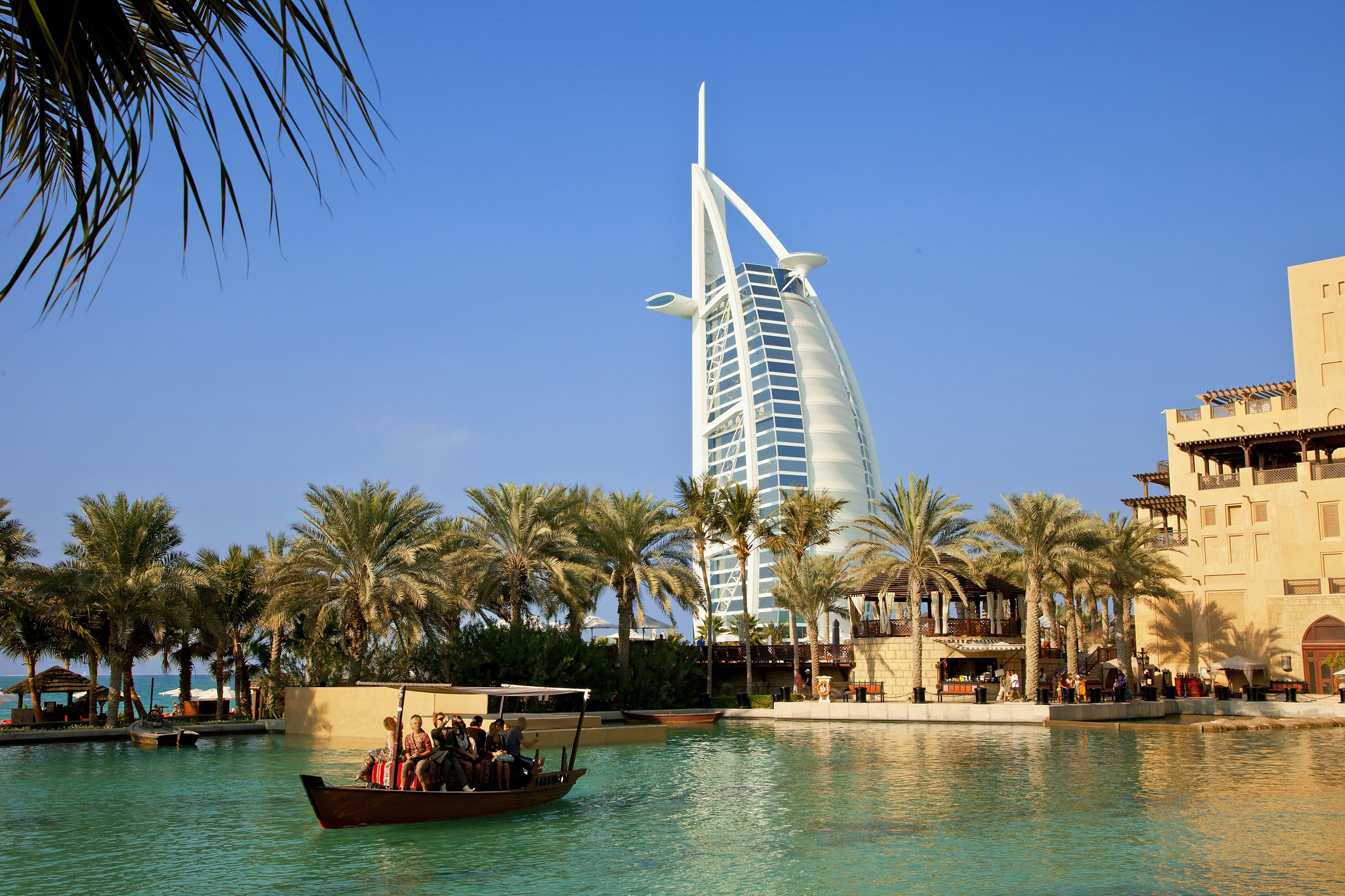 The Madinat Jumeirah and the Burj al Arab Hotel