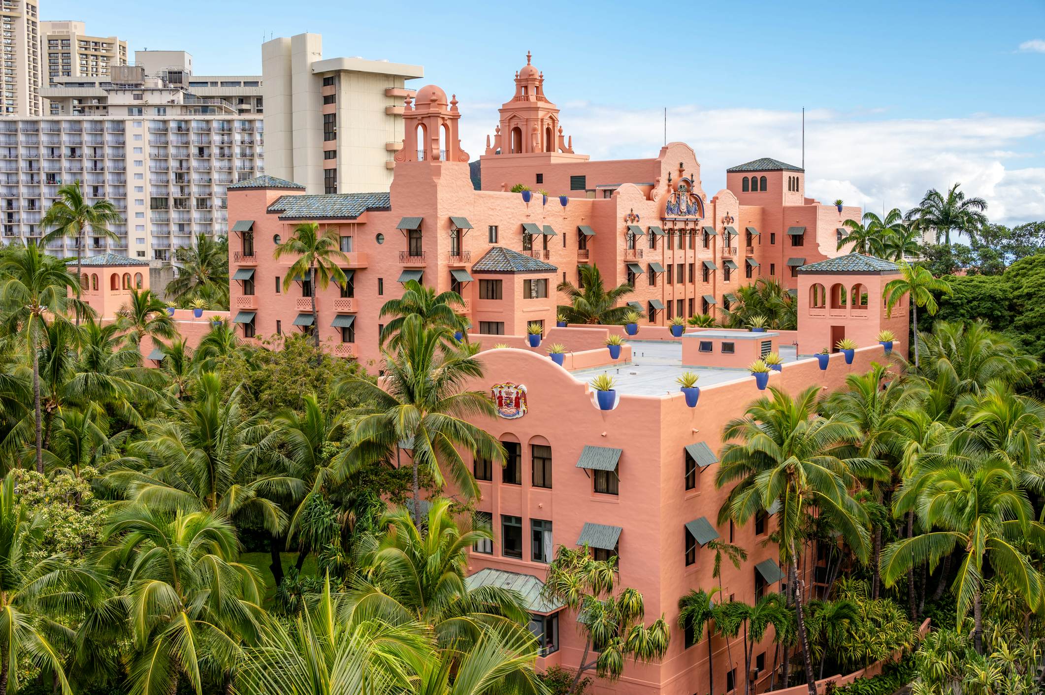 Honolulu, Hawaii - January 1, 2022: View of the Royal Hawaiian Hotel in Waikiki.
1455882534
aloha, american, building, coast, exotic, landmark, pacific, paradise, pink lady, place, resort, tropical, vacation, view, royal hawaiian, united states, pink palace